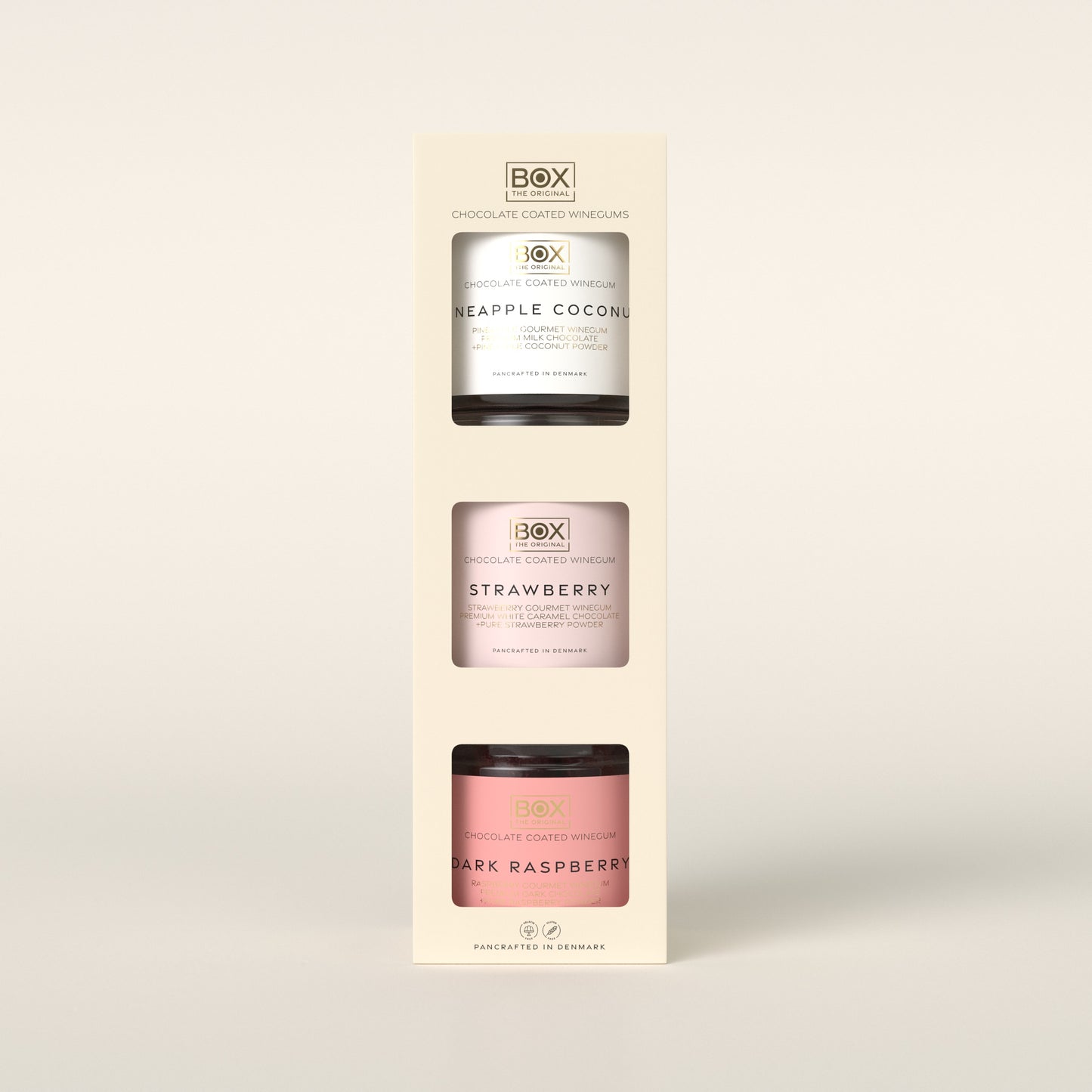 GIFTBOX 3 - D - Pineapple Coconut + Strawberry + Dark Raspberry