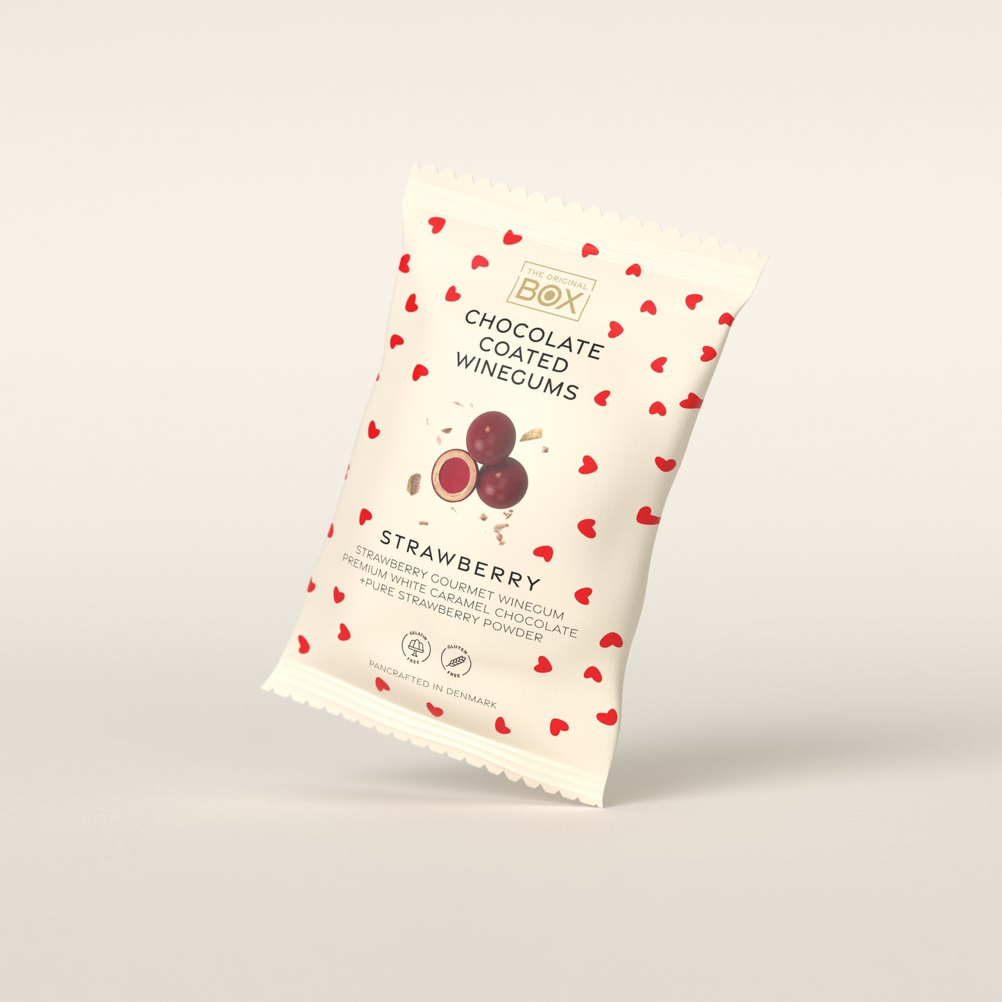 SNACK PACK LOVE EDITION - STRAWBERRY WINEGUM + PREMIUM WHITE CARAMEL CHOCOLATE + PURE STRAWBERRY POWDER - GELATIN FREE